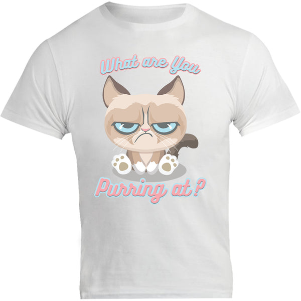 What Are You Purring At? - Unisex Tee - Graphic Tees Australia