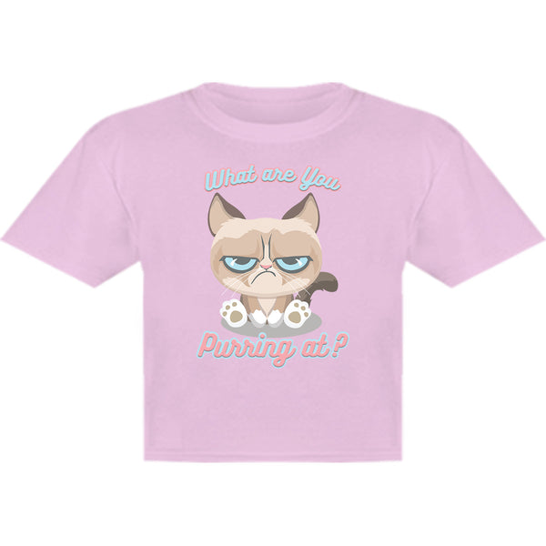 What Are You Purring At? - Youth & Infant Tee - Graphic Tees Australia