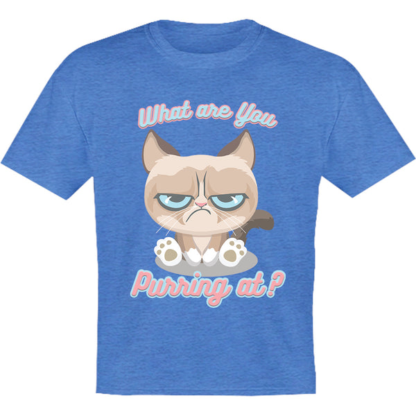 What Are You Purring At? - Youth & Infant Tee - Graphic Tees Australia