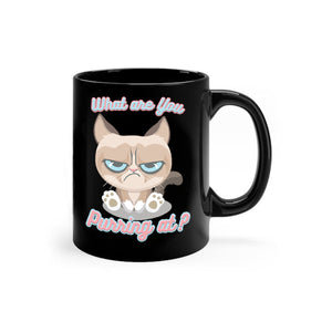 What Are You Purring At? - Ceramic Mug - Graphic Tees Australia
