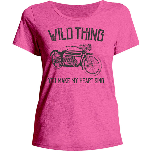 Wild Thing - Ladies Relaxed Fit Tee - Graphic Tees Australia