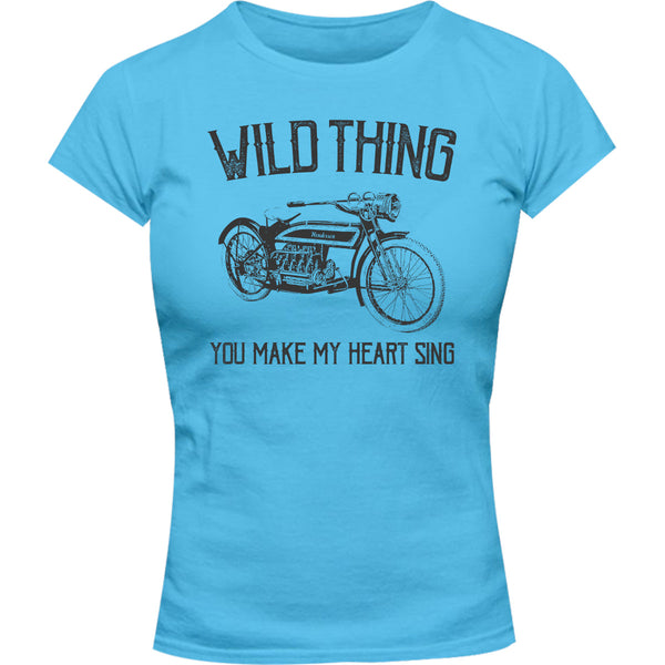 Wild Thing - Ladies Slim Fit Tee - Graphic Tees Australia