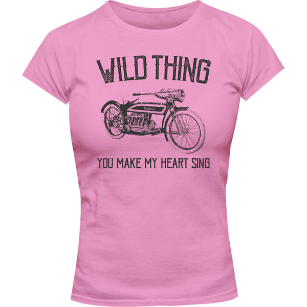 Wild Thing - Ladies Slim Fit Tee - Graphic Tees Australia