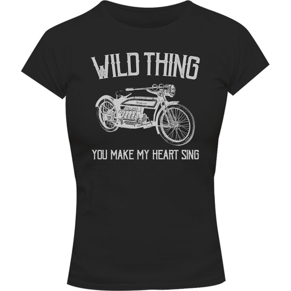 Wild Thing - Ladies Slim Fit Tee - Graphic Tees Australia