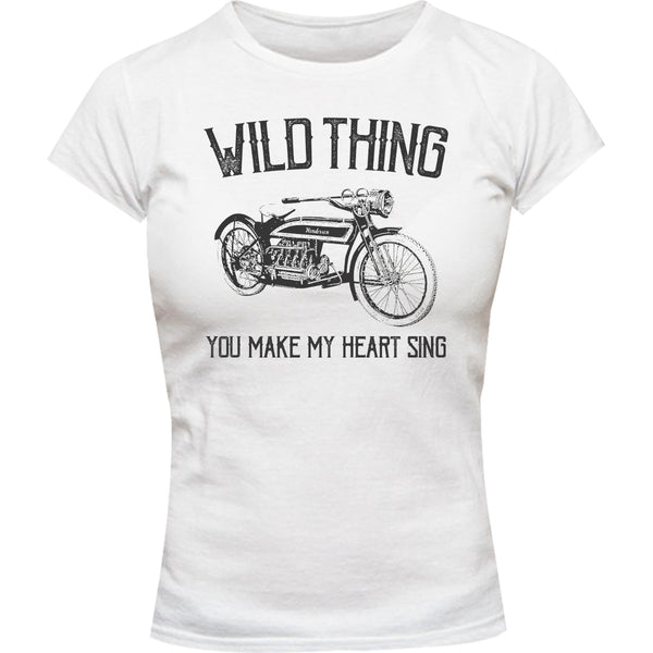 Wild Thing - Ladies Slim Fit Tee - Graphic Tees Australia