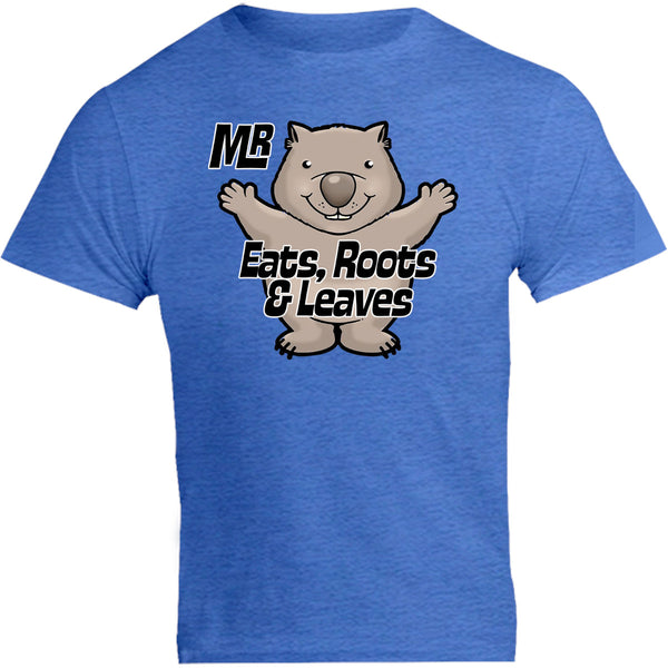 Wombat Eats Roots & Leaves - Unisex Tee - Graphic Tees Australia