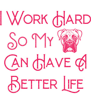 Work Hard For My Boxer - Unisex Hoodie - Plus Size