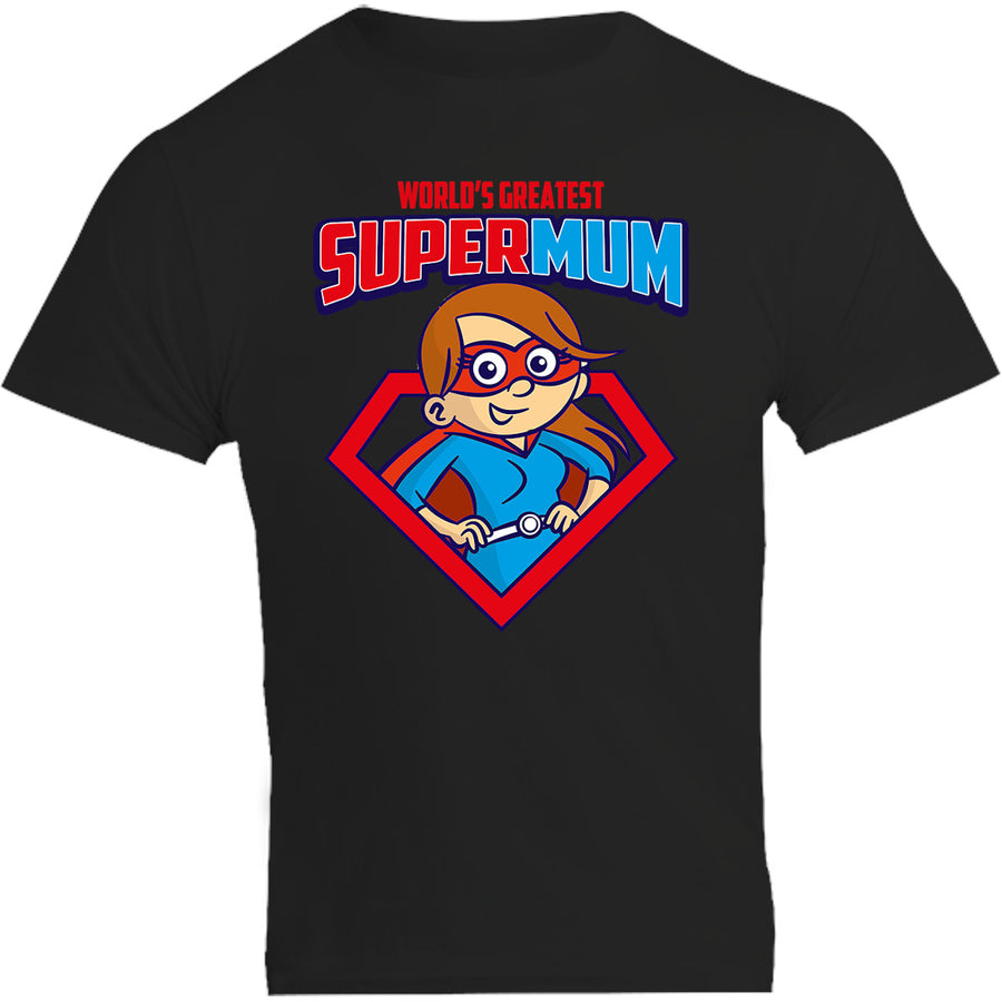 World's Greatest Super Mum - Unisex Tee - Plus Size