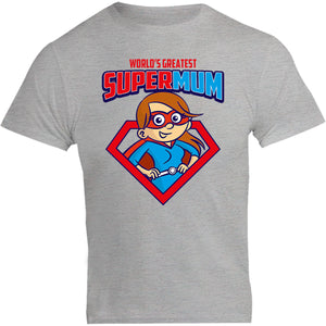 World's Greatest Super Mum - Unisex Tee - Plus Size