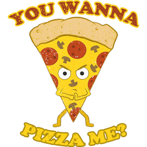 You Wanna Pizza Me - Ladies Slim Fit Tee - Graphic Tees Australia