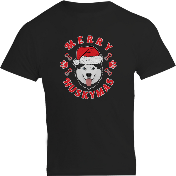 Merry Huskymas - Unisex Tee - Plus Size