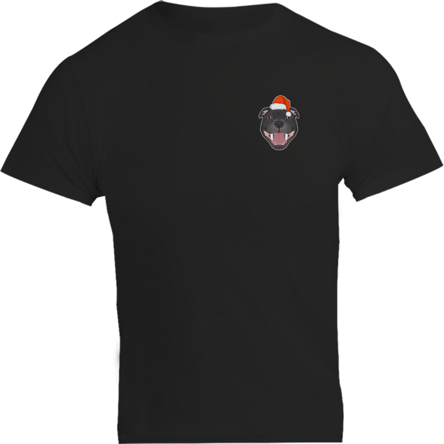 Christmas Staffy Pocket - Unisex Tee - Plus Size