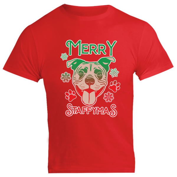 Merry Staffymas - Unisex Tee