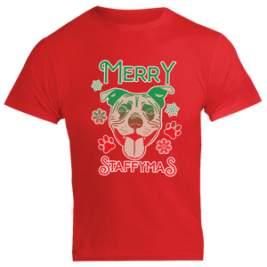 Merry Staffymas - Unisex Tee