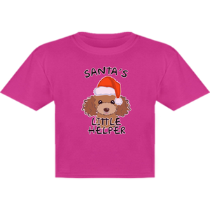 Santa's Little Helper Poodle - Youth & Infant Tee