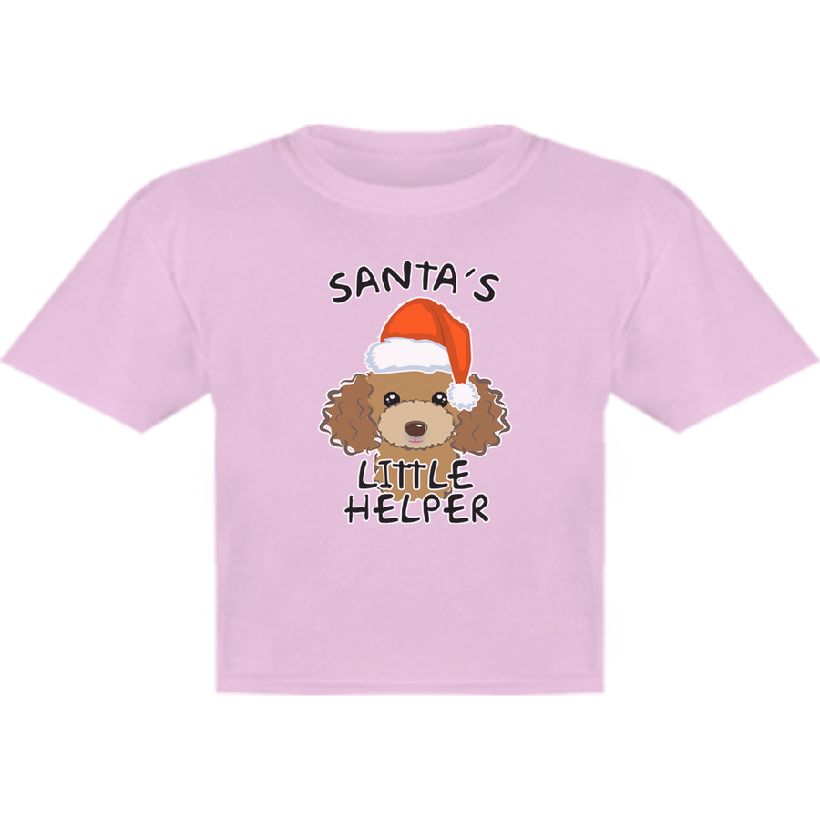 Santa's Little Helper Poodle - Youth & Infant Tee