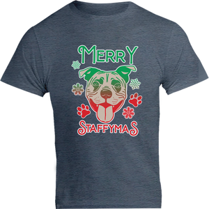 Merry Staffymas - Unisex Tee