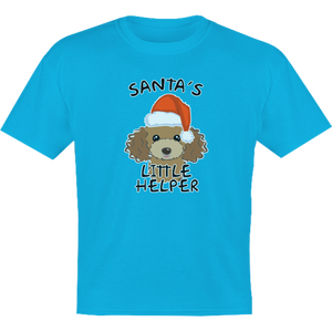 Santa's Little Helper Poodle - Youth & Infant Tee