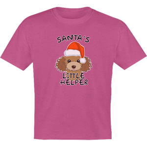 Santa's Little Helper Poodle - Youth & Infant Tee