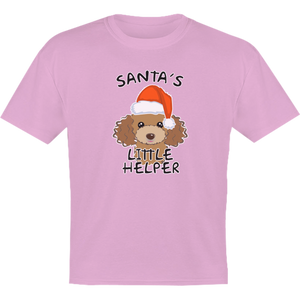 Santa's Little Helper Poodle - Youth & Infant Tee