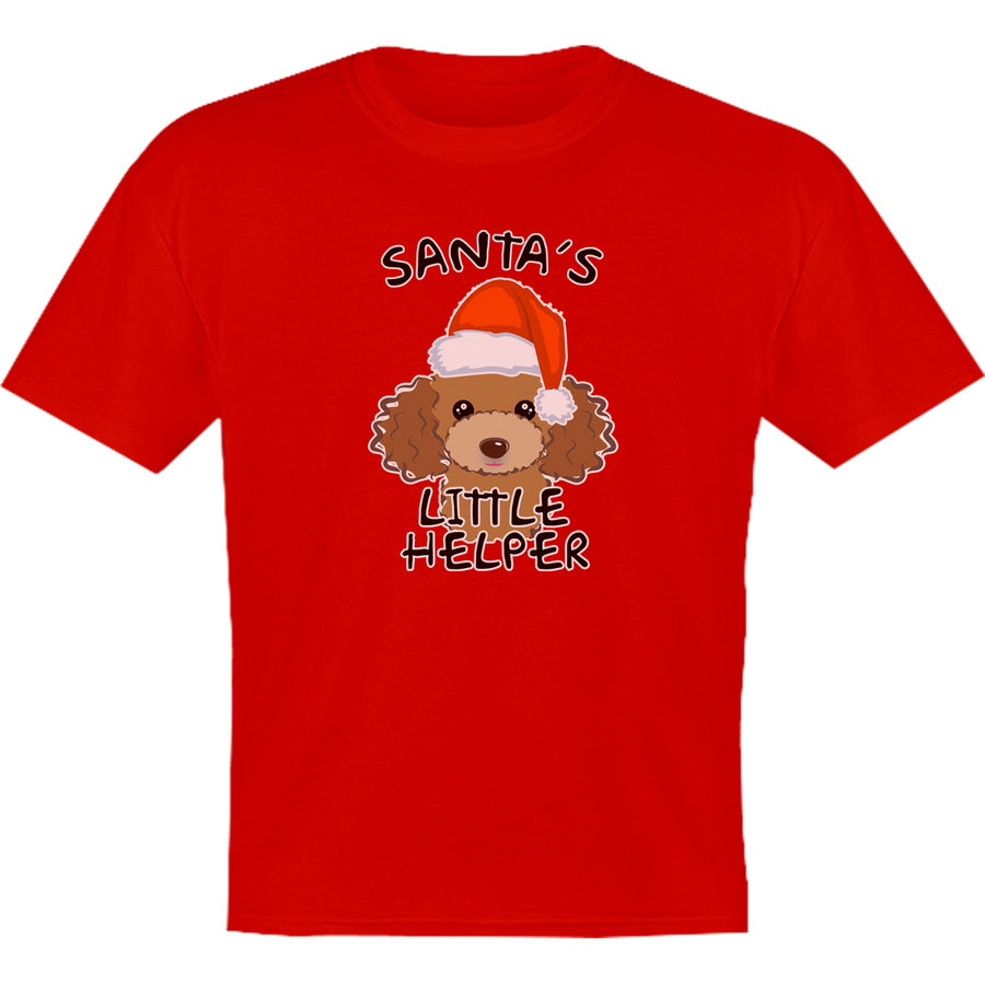 Santa's Little Helper Poodle - Youth & Infant Tee