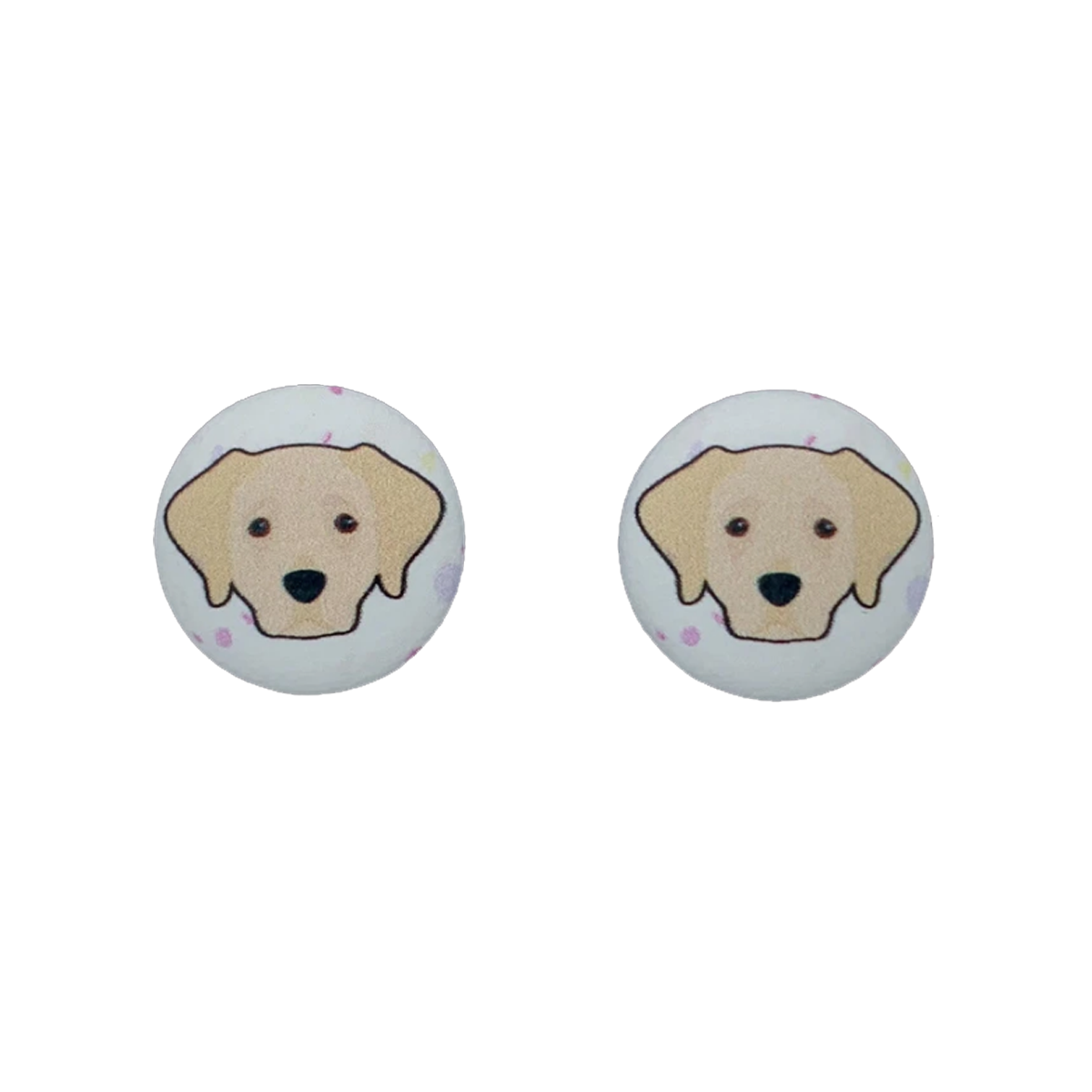 Labrador Button Earrings Graphic Tees Australia