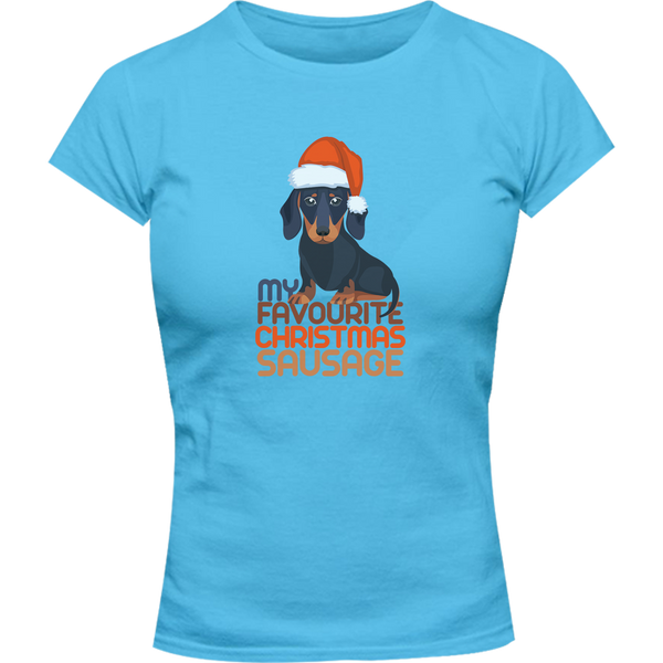 My Favourite Christmas Sausage - Ladies Slim Fit Tee