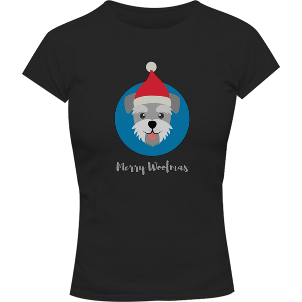 Merry Woofmas - Ladies Slim Fit Tee