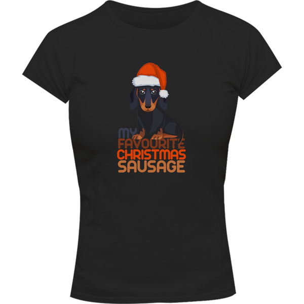 My Favourite Christmas Sausage - Ladies Slim Fit Tee