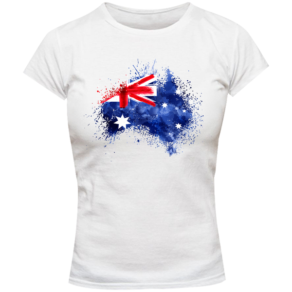 Watercolour Australia - Ladies Slim Fit Tee