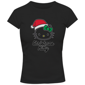 Christmas Kitty - Ladies Slim Fit Tee