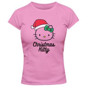 Christmas Kitty - Ladies Slim Fit Tee